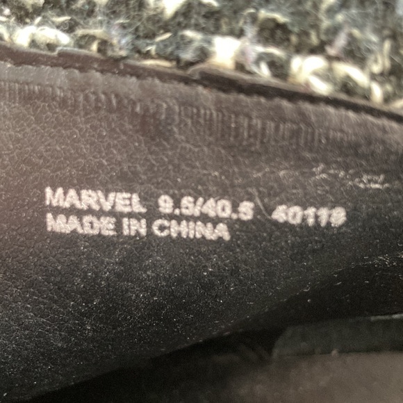 Chinese Laundry Marvel Knit Cuff Black Bootie 9.5/40.5 Ankle Boots Shoes EUC - Picture 5 of 13